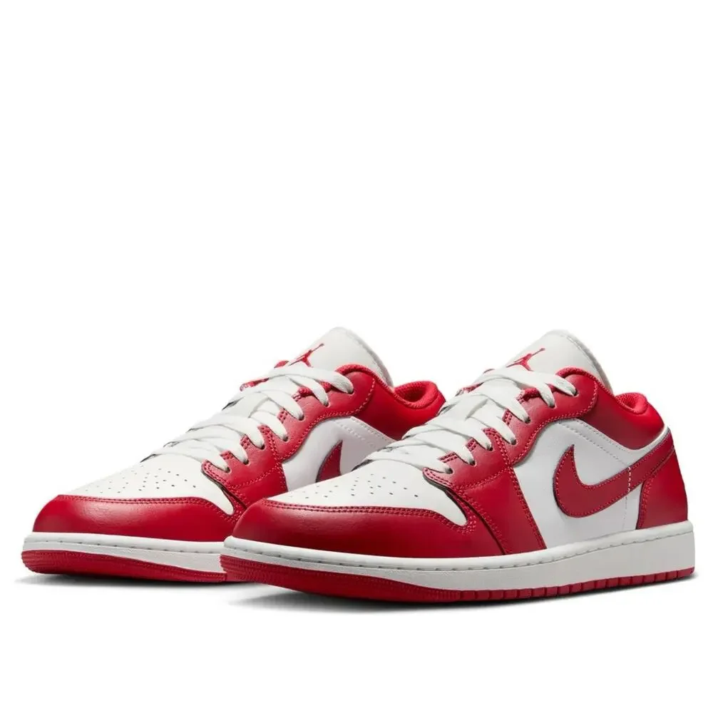 NEW Nike Air Jordan 1 Low Varsity Red White 553558-166 Men's Size Multi